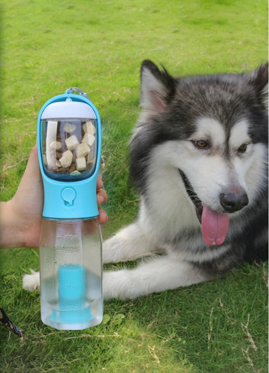 600Ml Portable Dog Water Bottle with Poop Bag Dispenser Pet Feeder for Cat Dog Bowl Outdoor Puppy Drinking Bowl Food Container